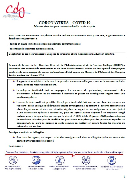 CDG974 NOTE COVID 19 Vdef